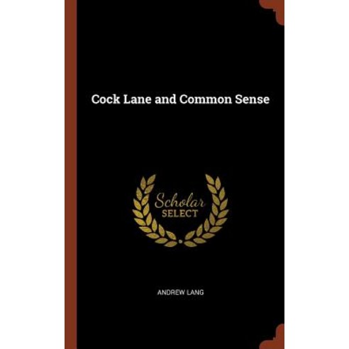 Cock Lane and Common Sense Hardcover, Pinnacle Press