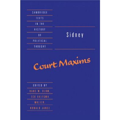 Sidney: Court Maxims Hardcover, Cambridge University Press