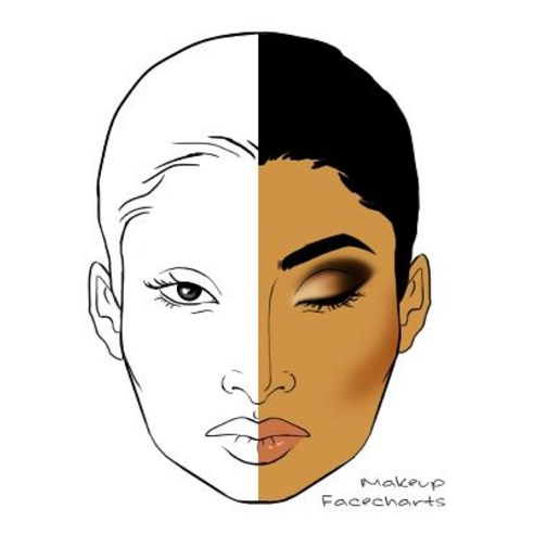 Makeup Facecharts: Carol Edition Paperback, Createspace Independent Publishing Platform