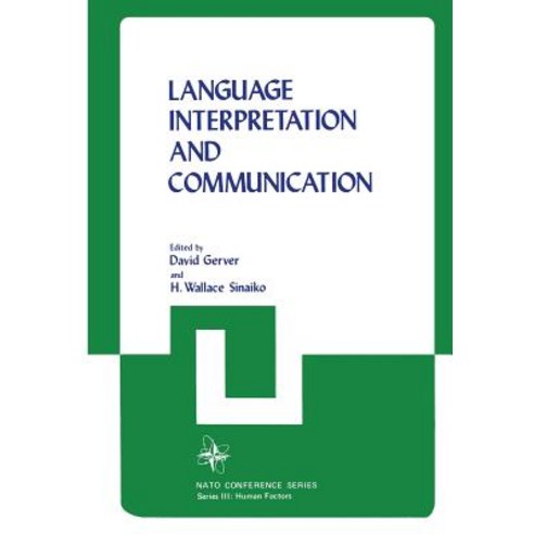 Language Interpretation and Communication Paperback, Springer