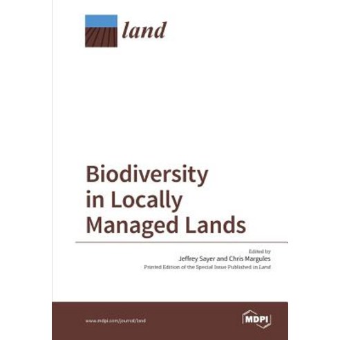 Biodiversity in Locally Managed Lands Paperback, Mdpi AG