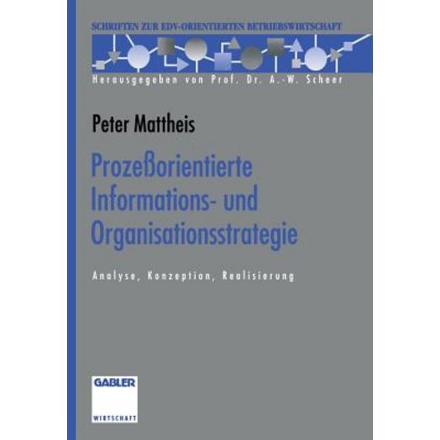 Prozeorientierte Informations- Und Organisationsstrategie: Analyse Konzeption Realisierung Paperback, Gabler Verlag