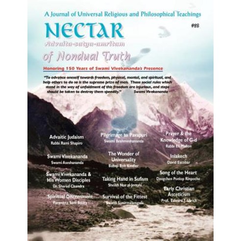 Nectar of Nondual Truth #28; A Journal of Universal Religious and Philosphical Teachings Paperback, SRV Associations