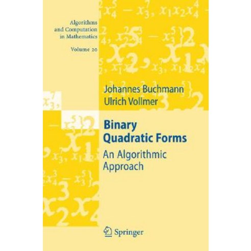 Binary Quadratic Forms: An Algorithmic Approach Hardcover, Springer
