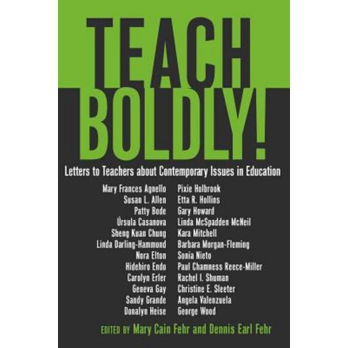 Teach Boldly!: Letters to Teachers about Contemporary Issues in Education Paperback, Peter Lang Inc., International Academic Publi