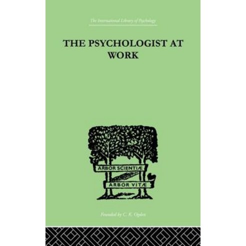 The Psychologist at Work: An Introduction to Experimental Psychology Paperback, Routledge