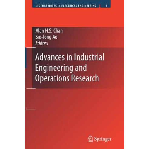 Advances in Industrial Engineering and Operations Research Paperback, Springer
