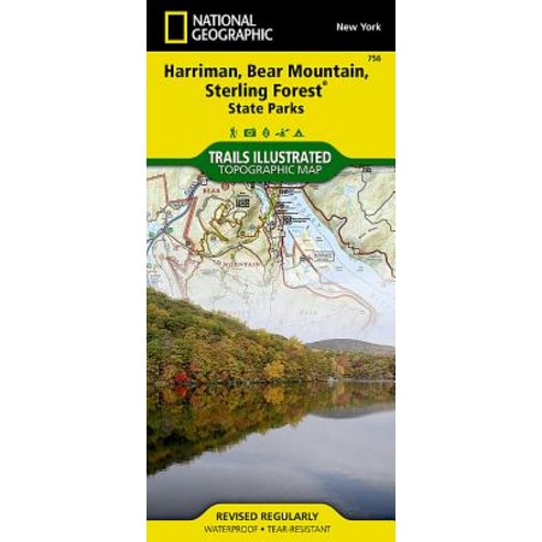 Harriman Bear Mountain Sterling Forest State Parks Folded, National Geographic Maps