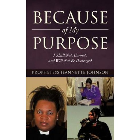 Because of My Purpose: I Shall Not Cannot and Will Not Be Destroyed Hardcover, iUniverse