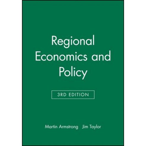 Regional Economics and Policy Paperback, Wiley-Blackwell