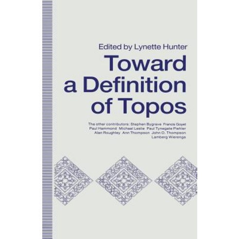 Towards a Definition of Topos: Approaches to Analogical Reasoning Paperback, Palgrave MacMillan