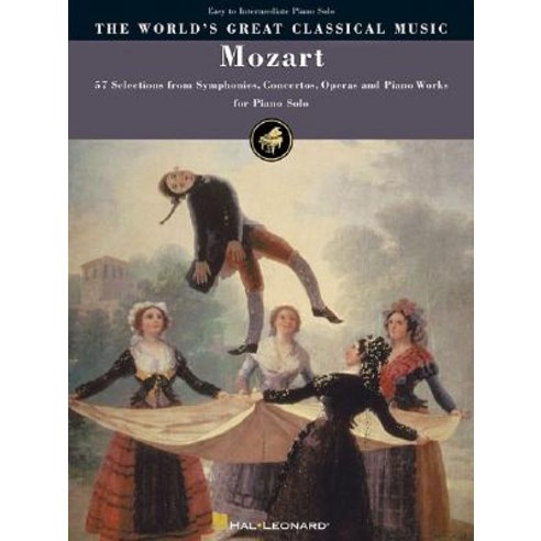 Mozart: 57 Selections from Symphonies Concertos Operas and Piano Works Easy to Intermediate Piano Solos Paperback, Hal Leonard Publishing Corporation