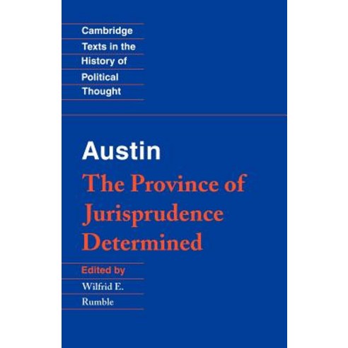 Austin: The Province of Jurisprudence Determined Paperback, Cambridge University Press