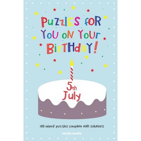 Puzzles for You on Your Birthday - 5th July Paperback, Createspace Independent Publishing Platform