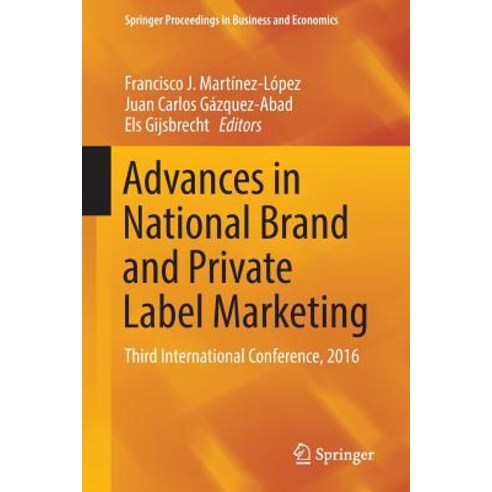 Advances in National Brand and Private Label Marketing: Third International Conference 2016 Paperback, Springer