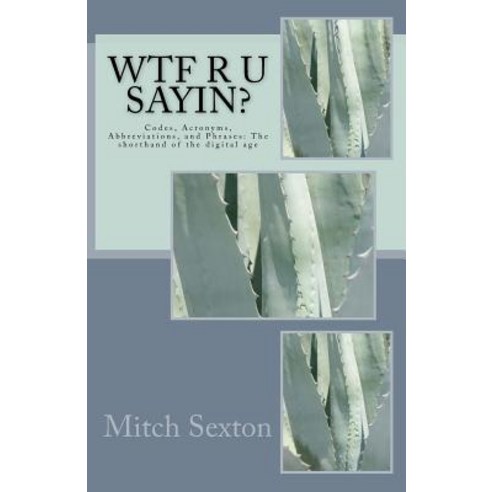 Wtf R U Sayin?: Codes Acronyms Abbreviations and Phrases: The Shorthand of the Digital Age Paperback, Createspace Independent Publishing Platform