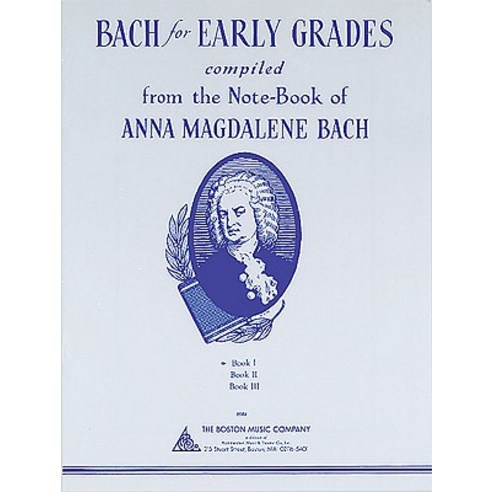 Bach for Early Grades Book 1 Paperback, Boston Music