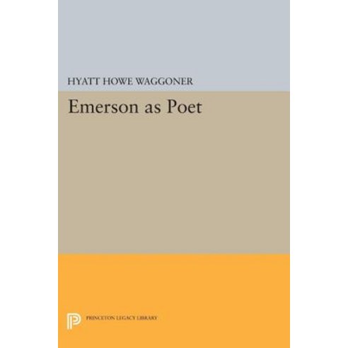 Emerson as Poet Paperback, Princeton University Press