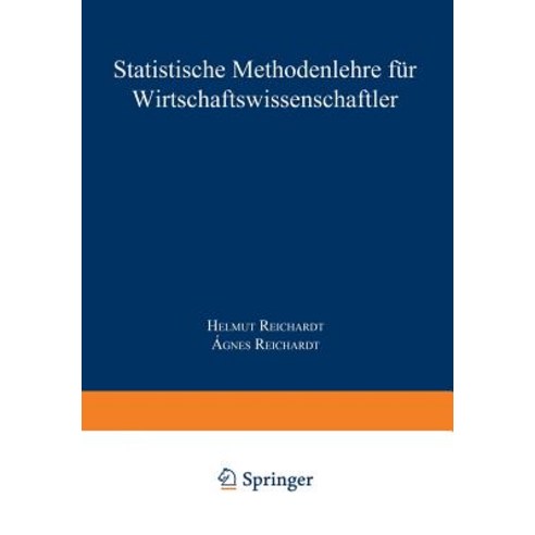 Statistische Methodenlehre Fur Wirtschaftswissenschaftler Paperback, Gabler Verlag