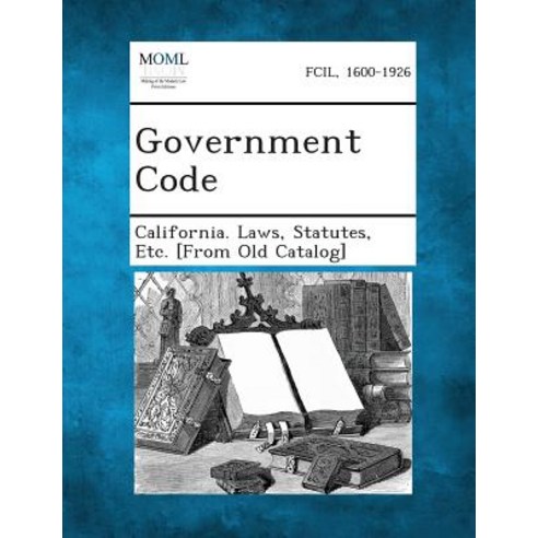 Government Code Paperback, Gale, Making of Modern Law