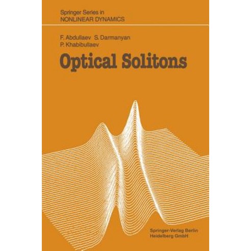 Optical Solitons Paperback, Springer