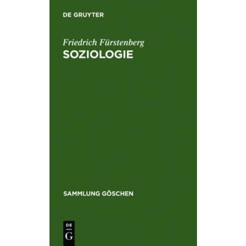 Soziologie Hardcover, de Gruyter