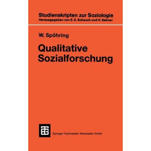 Qualitative Sozialforschung Paperback, Vs Verlag Fur Sozialwissenschaften