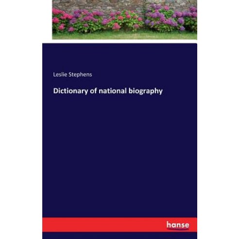 Dictionary of National Biography Paperback, Hansebooks