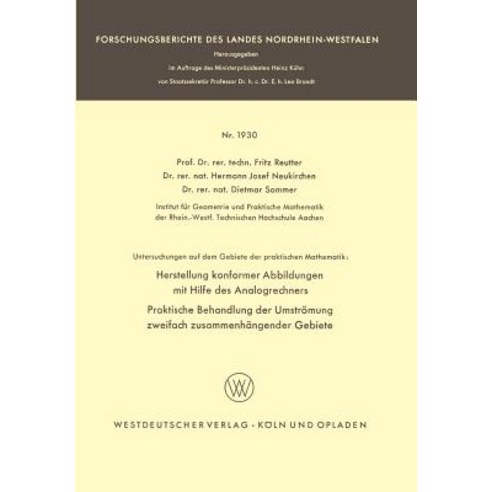 Untersuchungen Auf Dem Gebiete Der Praktischen Mathematik Paperback, Vs Verlag Fur Sozialwissenschaften