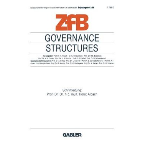 Governance Structures: Umbruch in Der Fuhrung Von Grounternehmen, Gabler Verlag
