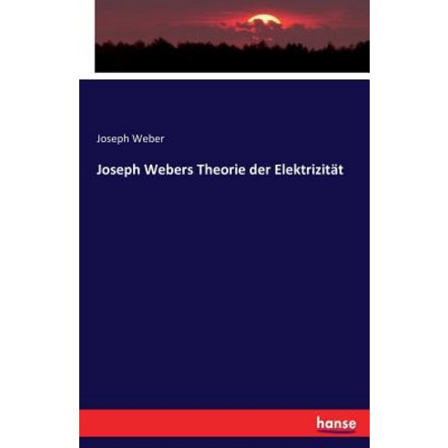 Joseph Webers Theorie Der Elektrizitat, Hansebooks