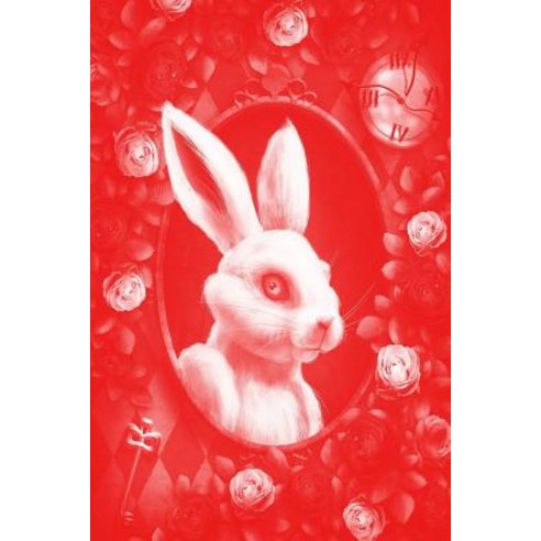 Alice in Wonderland Pastel Modern Journal - Outwards White Rabbit (Red): 100 Page 6 X 9 Ruled Notebook..., Createspace Independent Publishing Platform