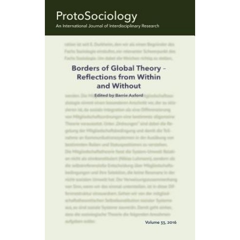 Borders of Global Theory - Reflections from Within and Without, Books on Demand