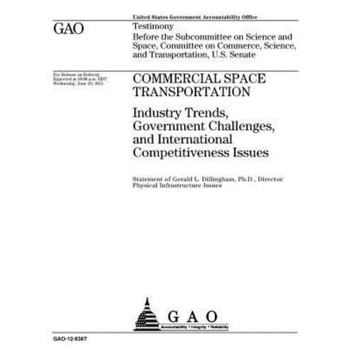 Commercial Space Transportation: Industry Trends Government Challenges and International Competitive..., Createspace Independent Publishing Platform