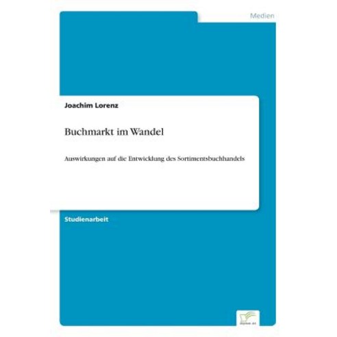 Buchmarkt Im Wandel, Diplom.de