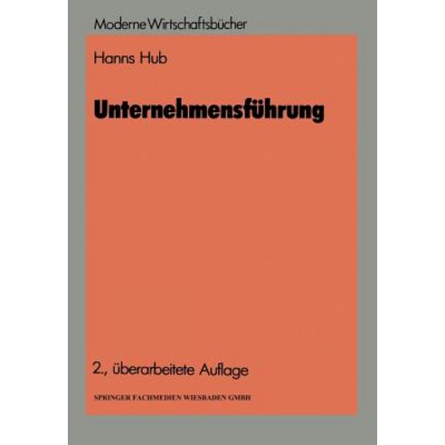 Unternehmensfuhrung, Gabler Verlag