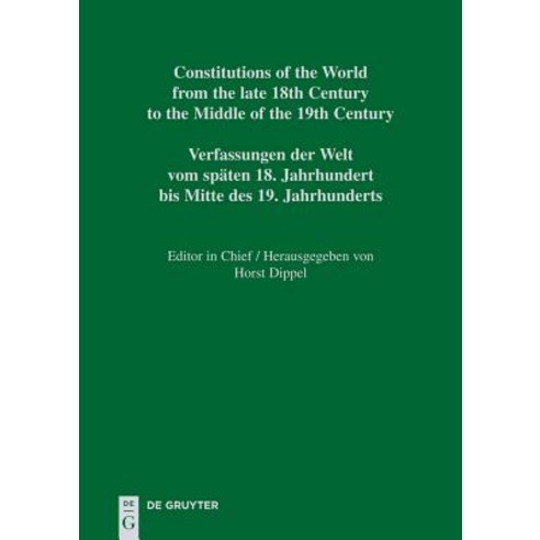 Constitutional Documents of Colombia and Panama 1793-1853 / Documentos Constitucionales de Colombia y ..., Walter de Gruyter
