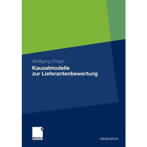 Kausalmodelle Zur Lieferantenbewertung, Gabler Verlag