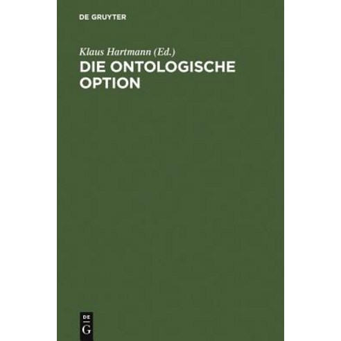 Die Ontologische Option, de Gruyter