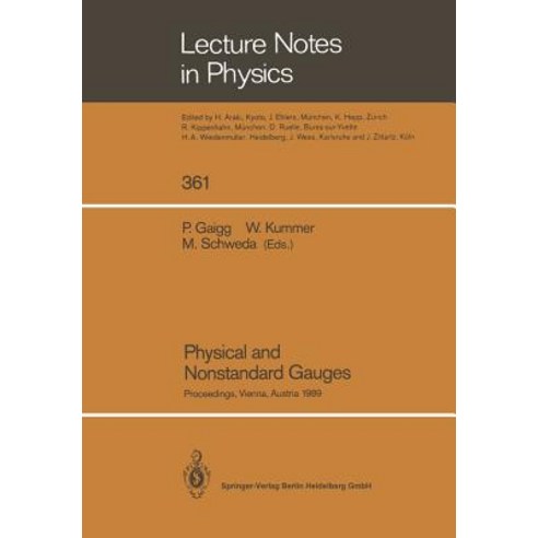 Physical and Nonstandard Gauges: Proceedings of a Workshop Organized at the Institute for Theoretical ..., Springer