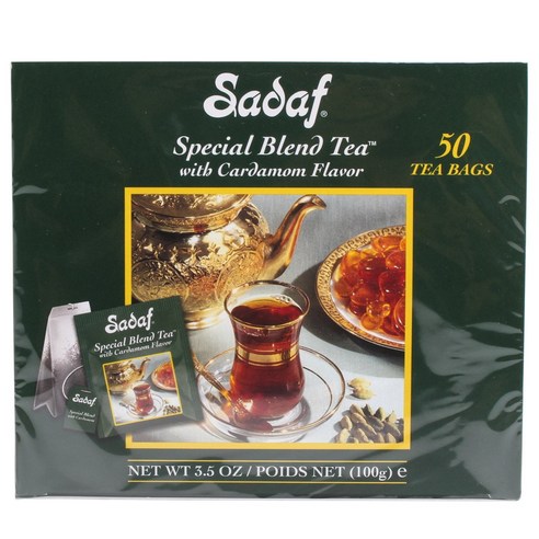Sadaf 스페셜 블렌드 티 백 카르다몸, 2g, 50개입