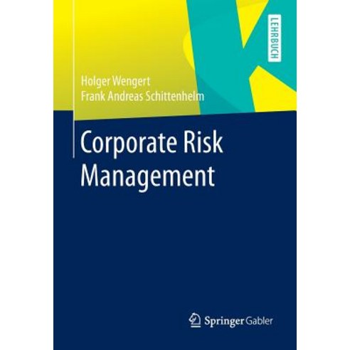 Corporate Risk Management Paperback, Springer Gabler