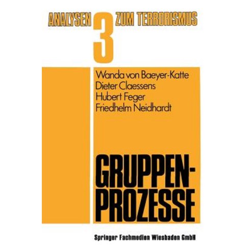 Gruppenprozesse Paperback, Vs Verlag Fur Sozialwissenschaften