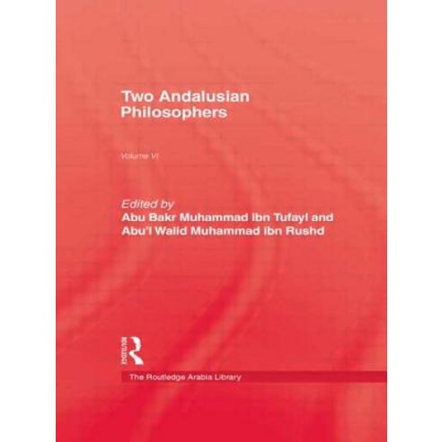 Two Andalusian Philosophers Paperback, Routledge