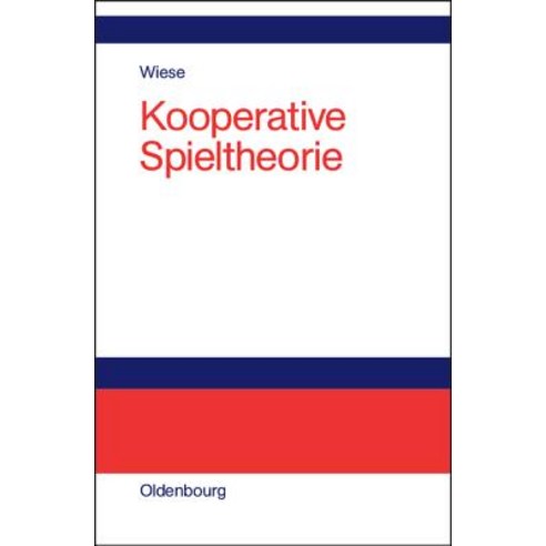 Kooperative Spieltheorie Hardcover, Walter de Gruyter