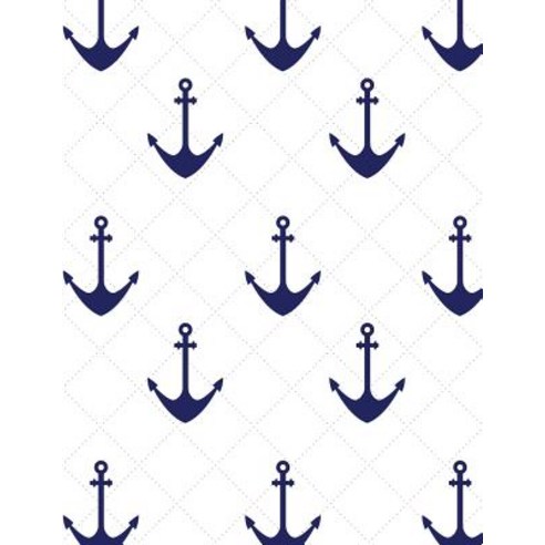 Anchor Nautical Notebook - Graph Paper - 4x4 Quad Rule: 8.5 X 11 - 101 ...