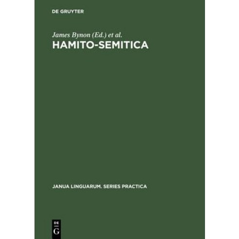 Hamito-Semitica Hardcover, Walter de Gruyter