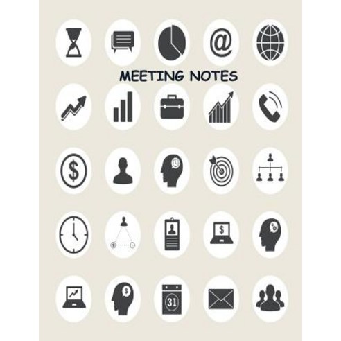 Meeting Notes: Project Meetings Notes Attendees and Action Items Paperback, Createspace Independent Publishing Platform