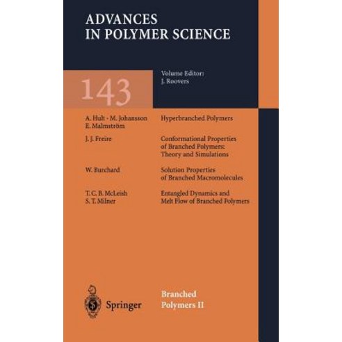 Branched Polymers II Hardcover, Springer