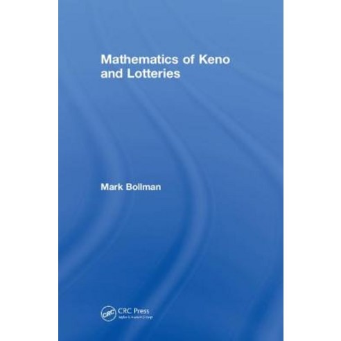 Mathematics of Keno and Lotteries Hardcover, CRC Press